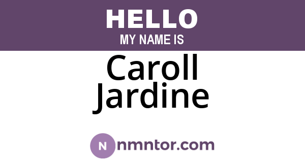 Caroll Jardine