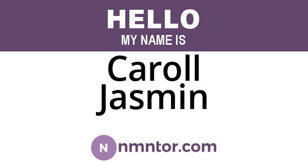 Caroll Jasmin
