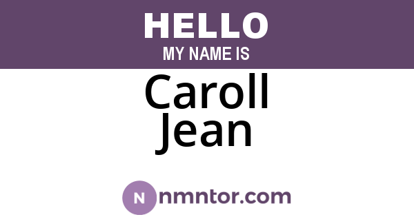 Caroll Jean
