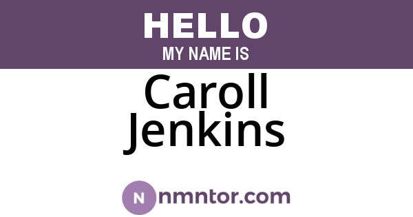 Caroll Jenkins