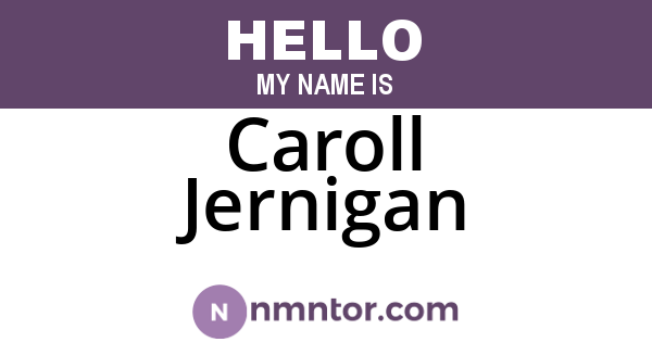 Caroll Jernigan