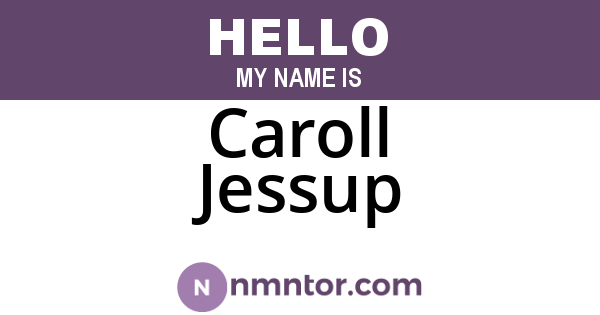 Caroll Jessup