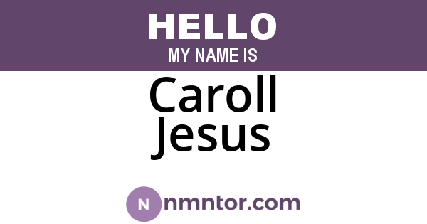 Caroll Jesus