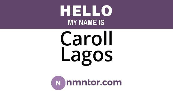 Caroll Lagos