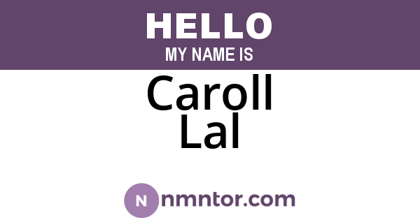 Caroll Lal