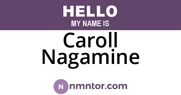 Caroll Nagamine