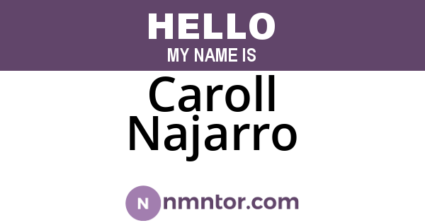 Caroll Najarro