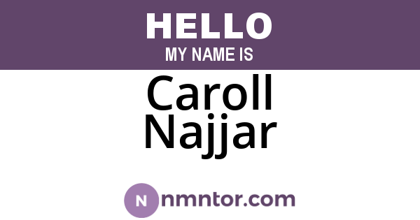 Caroll Najjar