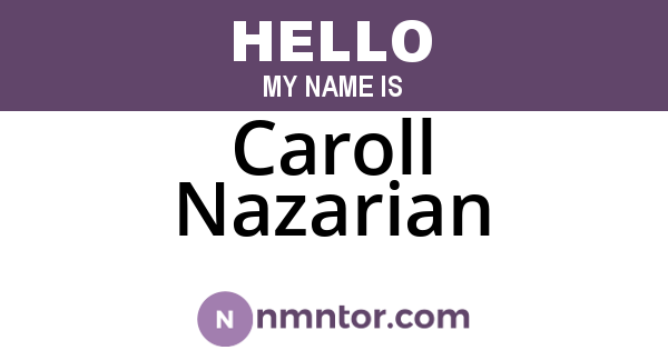 Caroll Nazarian