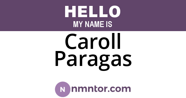 Caroll Paragas