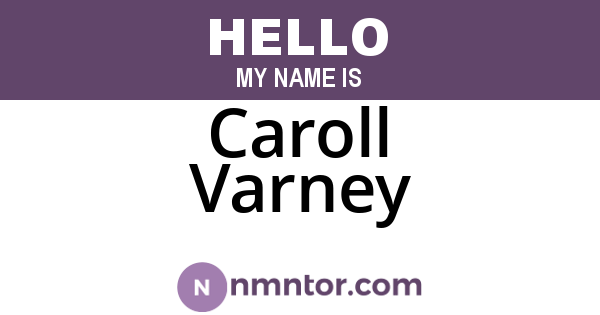 Caroll Varney