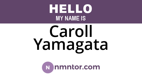 Caroll Yamagata