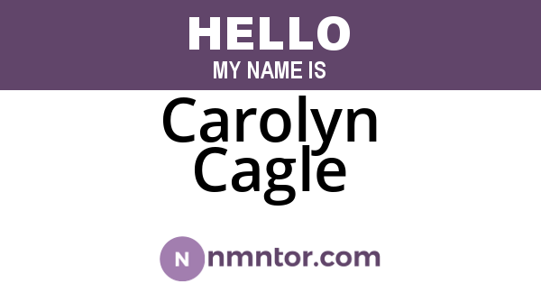 Carolyn Cagle