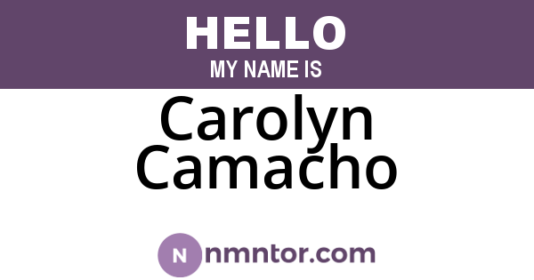 Carolyn Camacho