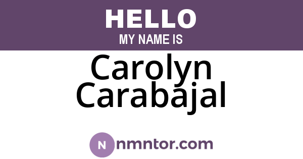 Carolyn Carabajal