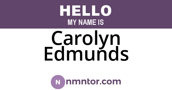 Carolyn Edmunds