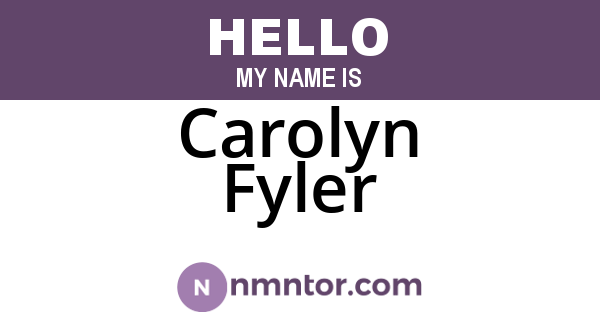 Carolyn Fyler