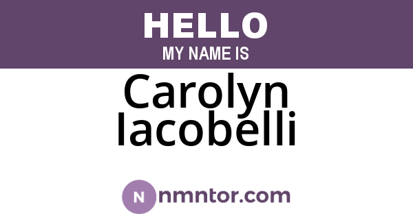 Carolyn Iacobelli