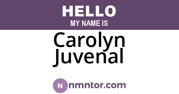 Carolyn Juvenal