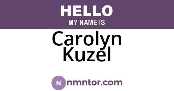 Carolyn Kuzel