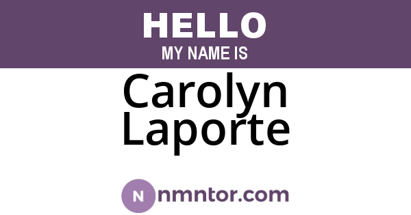 Carolyn Laporte