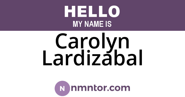 Carolyn Lardizabal