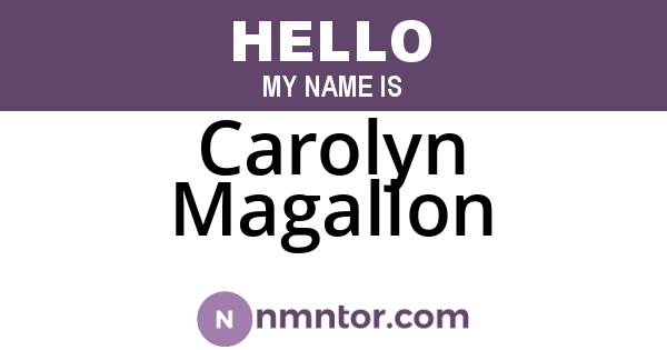 Carolyn Magallon