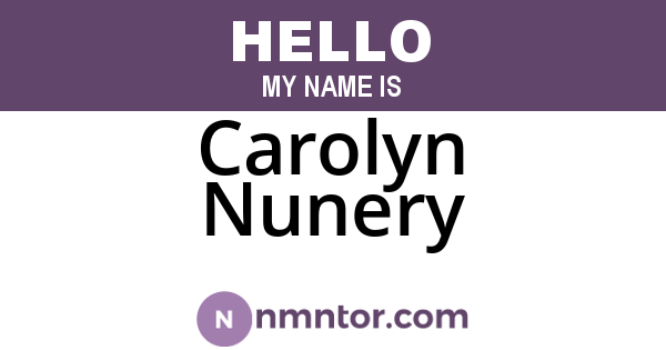 Carolyn Nunery