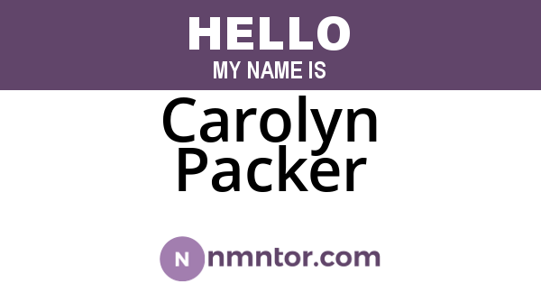 Carolyn Packer