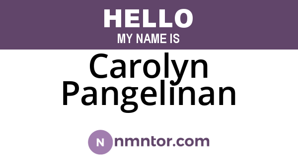 Carolyn Pangelinan