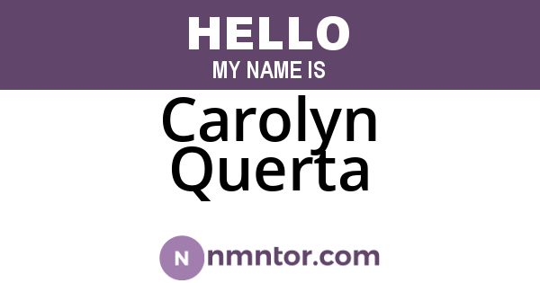 Carolyn Querta