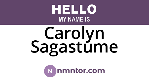 Carolyn Sagastume