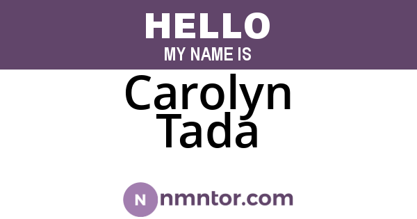 Carolyn Tada