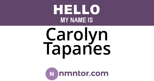 Carolyn Tapanes