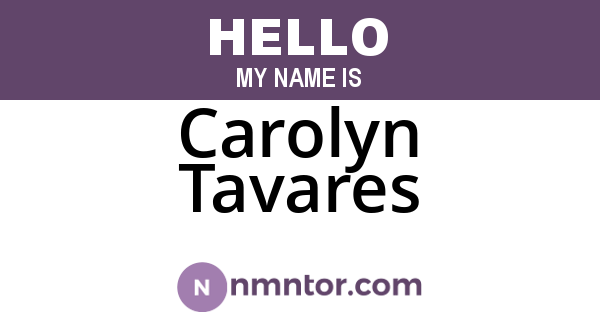 Carolyn Tavares