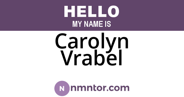Carolyn Vrabel