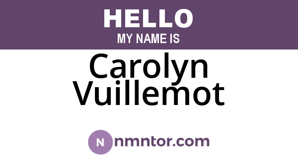 Carolyn Vuillemot