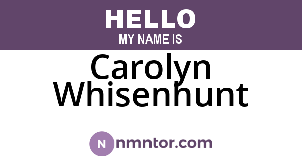 Carolyn Whisenhunt