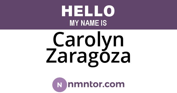 Carolyn Zaragoza