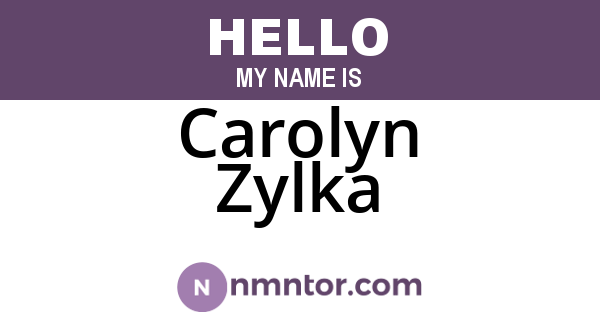 Carolyn Zylka