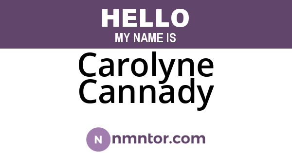 Carolyne Cannady