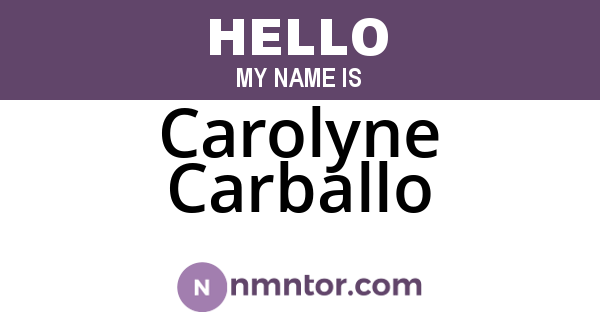 Carolyne Carballo