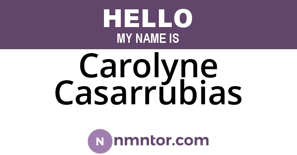 Carolyne Casarrubias