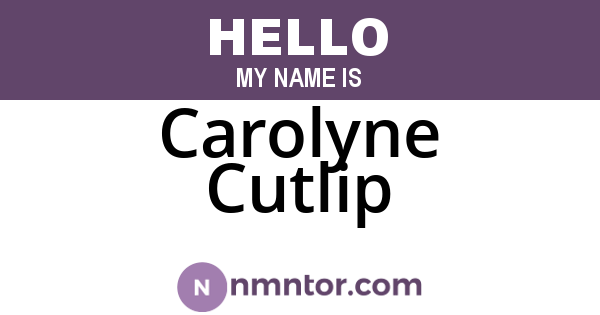 Carolyne Cutlip