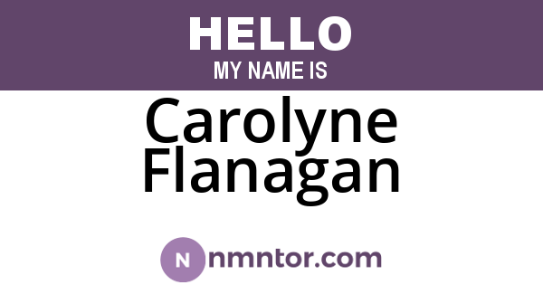 Carolyne Flanagan