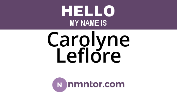 Carolyne Leflore
