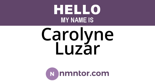 Carolyne Luzar