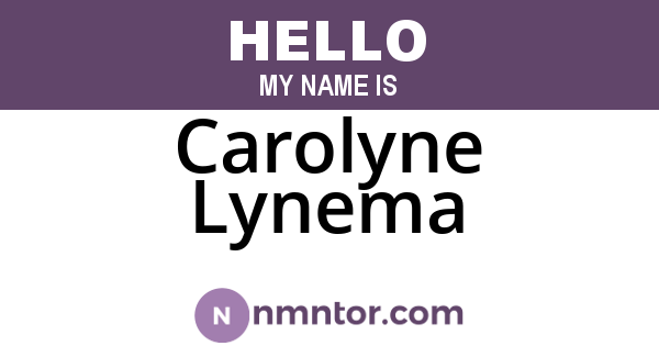 Carolyne Lynema