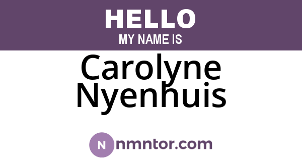 Carolyne Nyenhuis