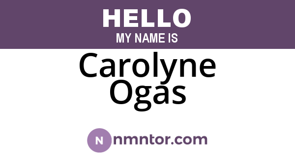 Carolyne Ogas
